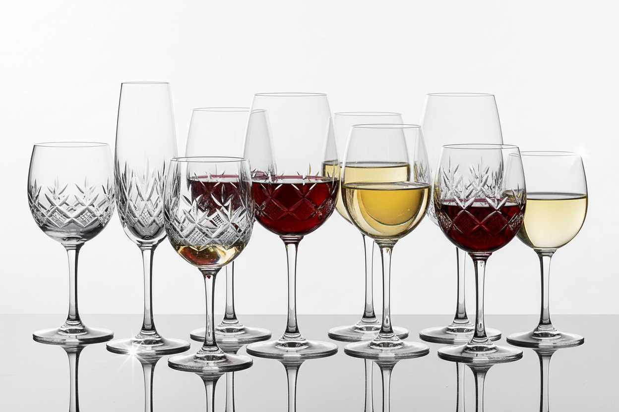 faça Conjunto Taças Cristal Luxo com imagem padrao e existente