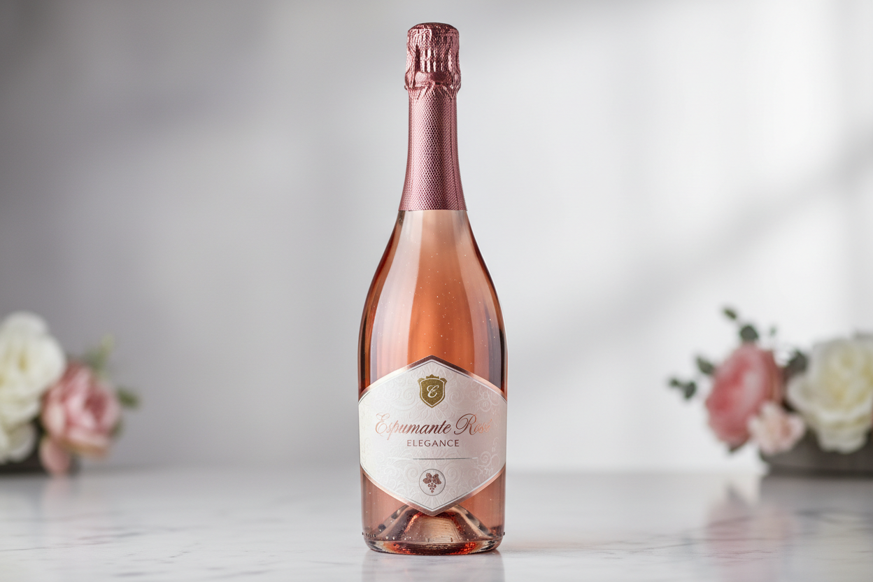 faça Espumante Rosé Elegance com imagem existente