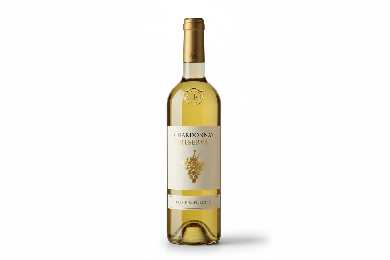 faça Vinho Chardonnay Reserva com imagem existente e padrao