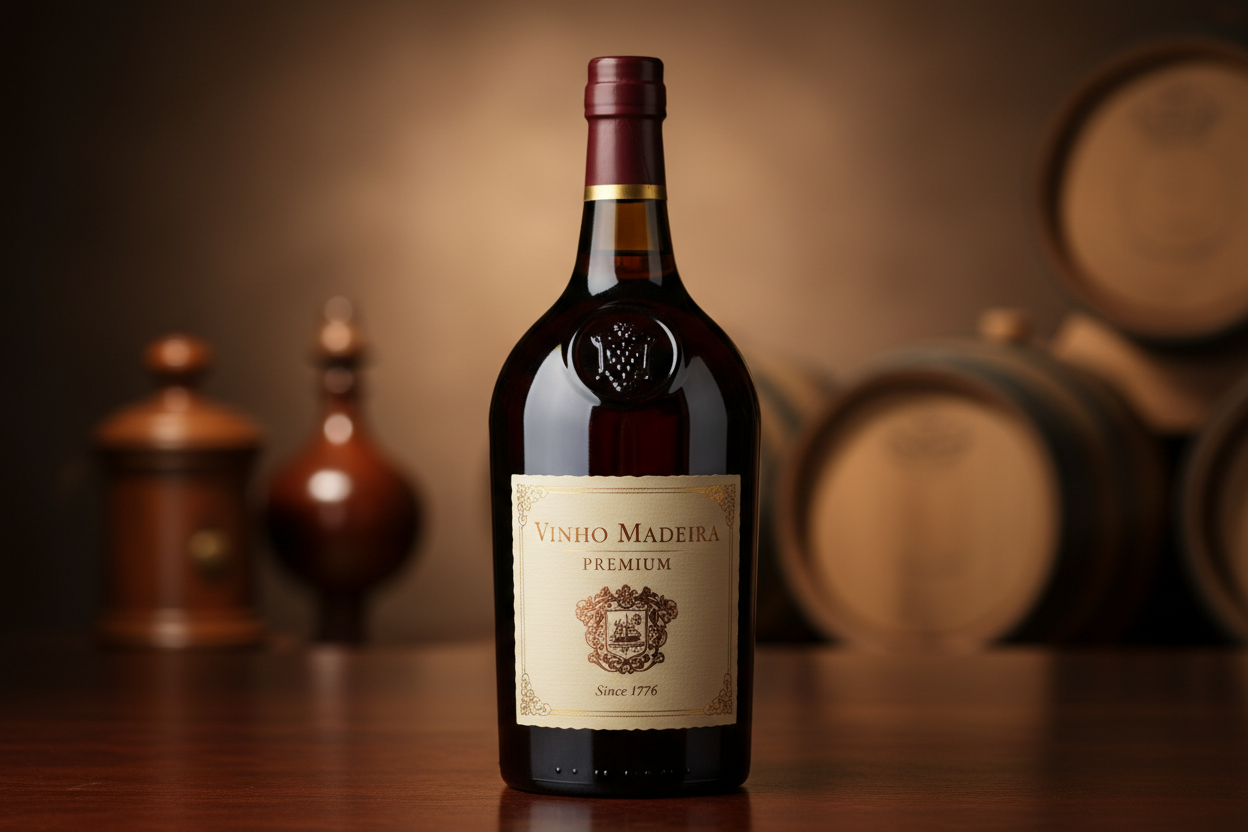 faça Vinho Madeira Premium padrao com imagem existente