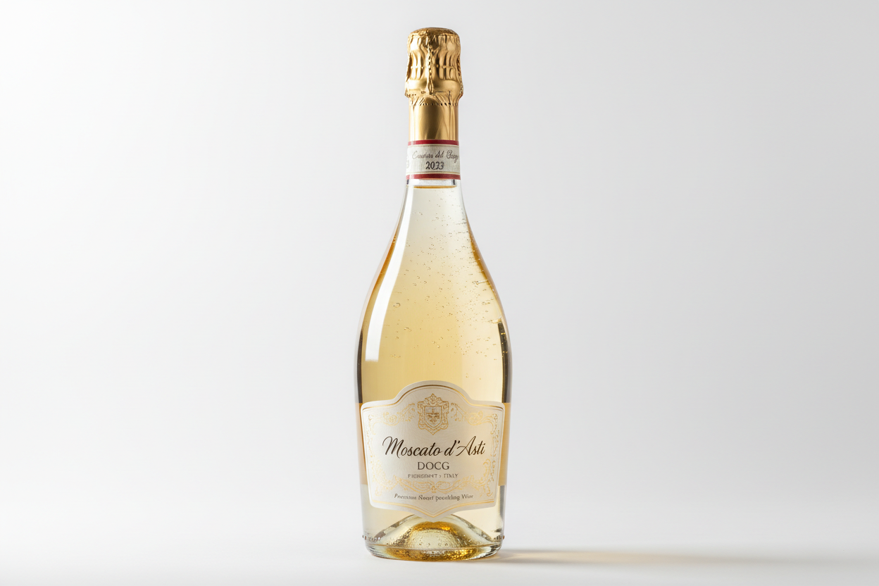 faça Vinho Moscato d’Asti DOCG com imagem existente