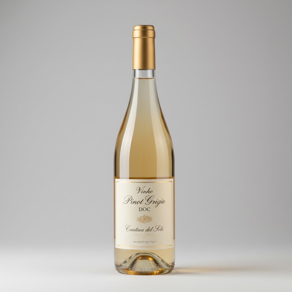 faça Vinho Pinot Grigio DOC com imagem existente e padrao